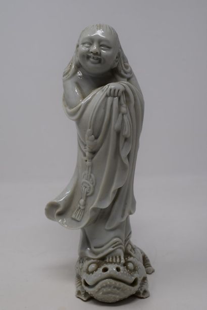 null CHINE - Début XXème siècle

Statuette blanc de Chine Liu Hai 

On y joint son...
