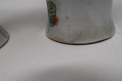 null CHINE - Fin XIXeme siècle

Paire de vases en porcelaine émaillée dans le goût...