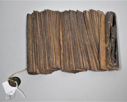 null TIBET, 20th century

Prayer book composed of strips (bark) linked together by...