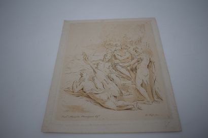 null Fra. Mazzola dit Parmigianino (D'après)

Groupe de quatre hommes musiciens

Gravure...