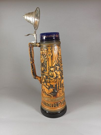 null German work of the 20th century,

Commemorative beer mug (3 Liters) in enamelled...