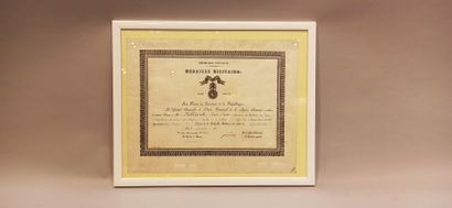 null 4 patents of the Military Medal given: to a guard of battery to the park of...