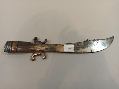 null Dagger made from a shell of the 14-18 war signed Verdun,

Length: 37 cm