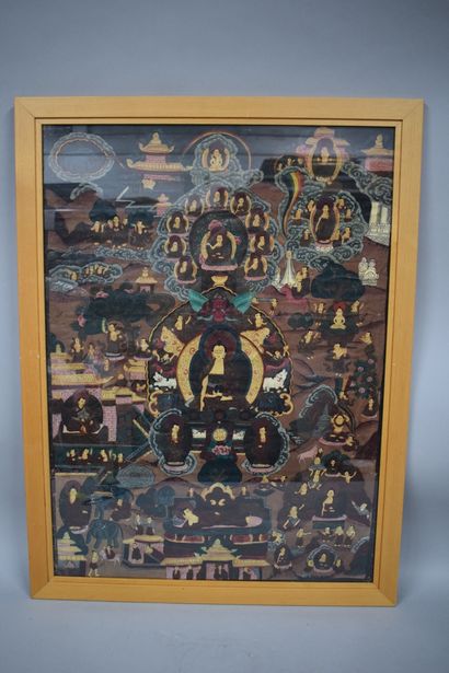 null TIBET, 20th century

Thangka ink and colours on canvas 

H.: 70 cm - W.: 60...
