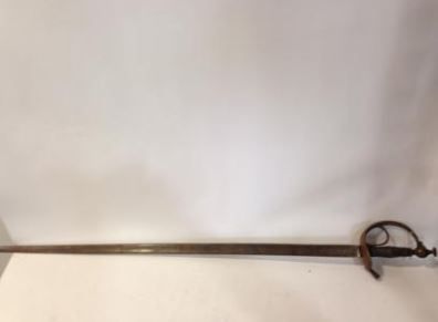 Officer's sword. 
Single-branch guard and...
