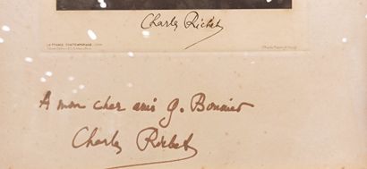 null 1 photographie dédicacée "A mon cher ami G. Bonnier" et signée Charles Rich...