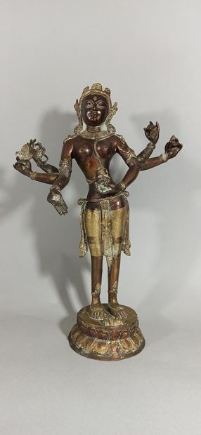 null TIBET, INDIA, THAILAND - Modern

Set of four metal statuettes, representing...