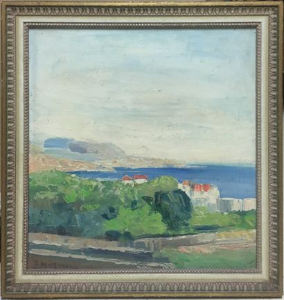 null XIXth century SCHOOL

Houses by the sea,

oil on isorel (restorations), apocryphal...