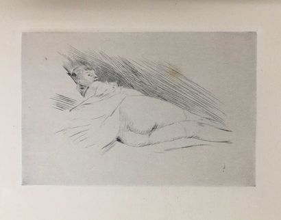 null ROPS Félicien, 1833-1898,

Canicule II,

drypoint (foxing and insolation), unsigned,

...