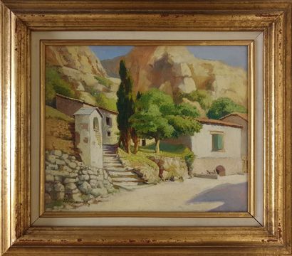 null MODERN SCHOOL

Provence

Oil on canvas, apocryphal inscription in the lower...