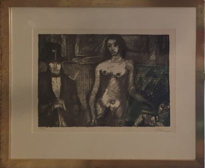 null MODERN SCHOOL [DOUCET?]

Characters, 

Lithograph in black and white signed...