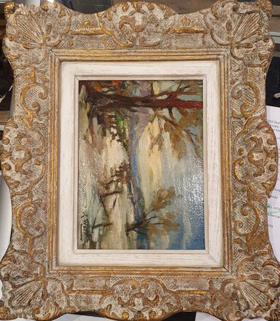  WOLFF José (1884-1964) 
Paysage 
Huile sur isorel signé en bas à droite 
17.5 x...