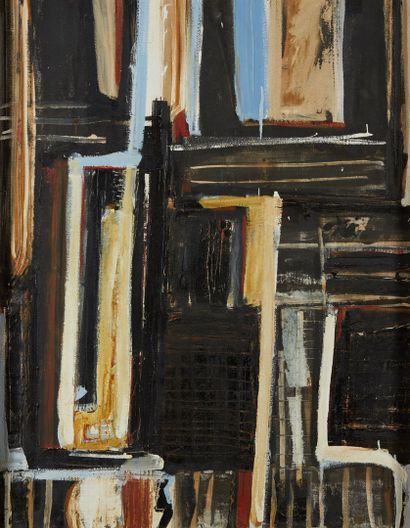 null VASILIADIS Pavlos, born 1946

Ochre and black composition, 10.72

painting on...