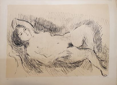  COTTAVOZ André (1922-2012) 
Female nude, 1973 
Lithograph signed and dated lower...
