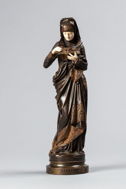 null CARRIER-BELLEUSE Albert-Ernest, 1824-1887

La liseuse

bronze à patine brune...