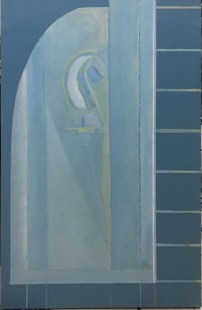  DOURNON Jean Jacques (born 1953) 
Woman at her toilet, 03-1979 
Oil on canvas signed...