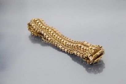 null Demi-parure en or jaune à maille filigranée comprenant un collier 14k (585)...