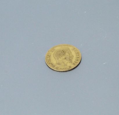 null Pièce en or jaune de 10 Francs Napoléon III Tête nue (1857 A)

Poids : 3.20...