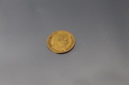 Pièce en or de 10 francs Napoléon III tête...