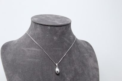 null Silver chain and a silver pendant styling a rugby ball. 

Gross weight : 8.99...