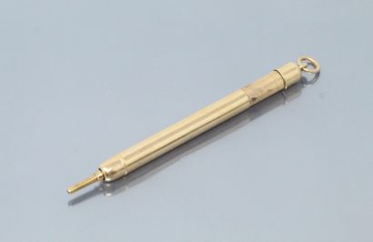 null Mechanical pencil in 18k (750) yellow gold. Sold as is.

Gross weight : 14.09...