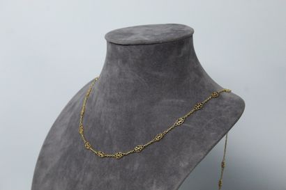 null Long necklace in 18k (750) yellow gold.

Necklace size : 81 cm. - Weight : 12.73...
