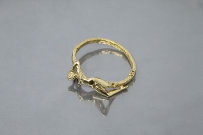 null Michel AUDIARD

Bracelet articulé en bronze à cire perdue doré orné d'une femme...