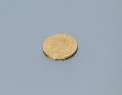 null Pièce en or de 20 francs au coq (1908)

TTB à SUP.

Poids : 6.45 g.