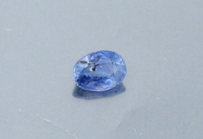 null Oval sapphire on paper. 

Ceylon, unheated. 

weight : approx. 1.35 ct.