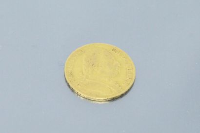 null Pièce en or de 20 Francs Louis XVIII buste habillé (1815 W).

TB à TTB, l'un...