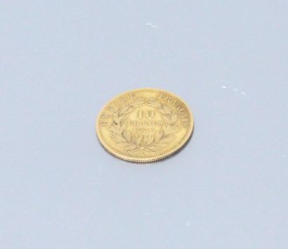 null Pièce de 10 francs Napoléon III tête nue (1856 A)

TB à TTB

Poids : 3.2 g.