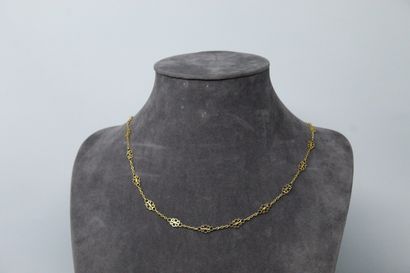 null Long necklace in 18k (750) yellow gold.

Necklace size : 81 cm. - Weight : 12.73...
