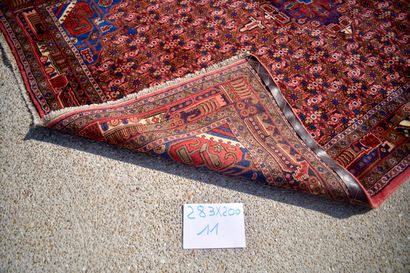 null Nahavan (Iran), 1980. 

Wool velvet on a cotton foundation. 

Brick field with...