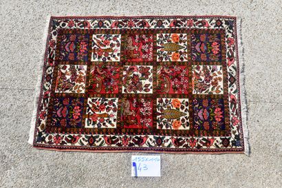 null Baktiar (Iran), 1980. 

Wool velvet on cotton foundation. 

Garden decoration...