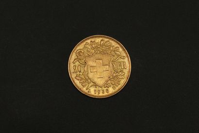 null Pièce en or de 20 francs Vreneli (1935 LB)

TTB.

Poids : 6.45 g.