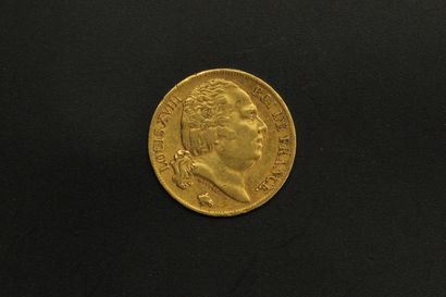 null Pièce en or de 20 Francs Louis XVIII 1820 A.

TTB (petit choc sur la tranche).

Poids...