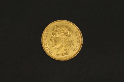 null Pièce en or de 20 francs suisses Helvetica 1891.

1891 B (x1).



Poids : 6.45...