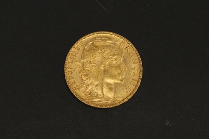 null Pièce en or de 20 francs Coq 1902.

1902 (x1).



Poids : 6.45 g - TB à TTB...