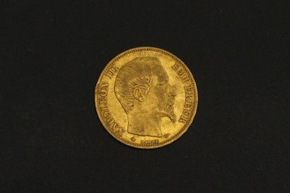 null Pièce en or de 20 francs Napoléon III tête nue 1859.

1859 BB (x1).



BB :...