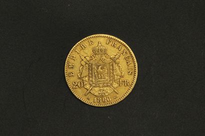null 1 pièce en or de 20 Francs Napoléon Tête Laurée (1866 A).

TTB

Poids : 6.4...