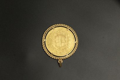 null 
Pièce en or de 100 lires, Charles Albert de Sardaigne, (1836 P)

Montée en...
