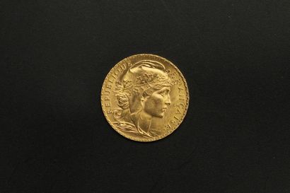 null Pièce en or de 20 francs Coq (1909)

TTB.

Poids : 6.46 g.
