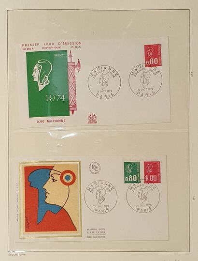 null FRANCE, set of 6 volumes : 

- Two volumes of monographs: stamps of current...