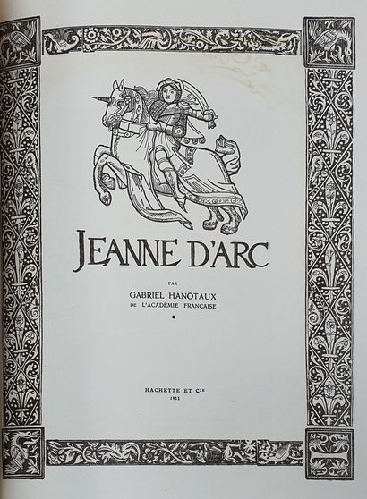null Réunion de trois ouvrages sur Jeanne d'Arc :

- Le jubilé de Jeanne d'Arc -...