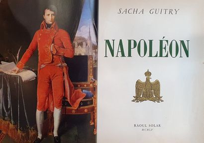 null GUITRY Sacha, Napoleon, Raoul Solar, 1955, In-folio, publisher's green morocco...