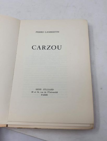 null CARZOU (Jean) & LAMBERTIN (Pierre)

Le Temps et l'Espace de Carzou, Paris, Julliard,...