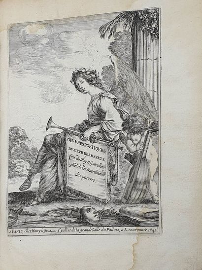null DESMARETS - poetic works, in Paris at Henry Legras, 1647, with privilege of...