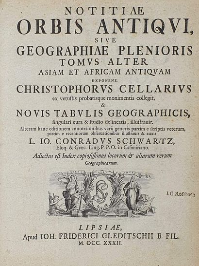 null CELLARIUS. Notitiae orbis antiqui sine geographiae plenioris tomus alter Asiam...