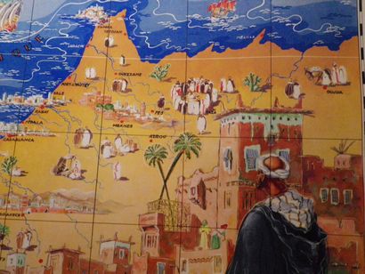 null MOROCCO

Poster from ap. Gabriel CARRIAT-ROLANT, sbg. Map of Morocco under the...