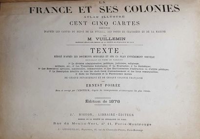 null [DIVERS]

Réunion de deux ouvrages :

- La France et ses colonies, atlas illustré...